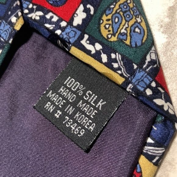 Addiction mens tie with colorful hearts - Picture 4 of 5